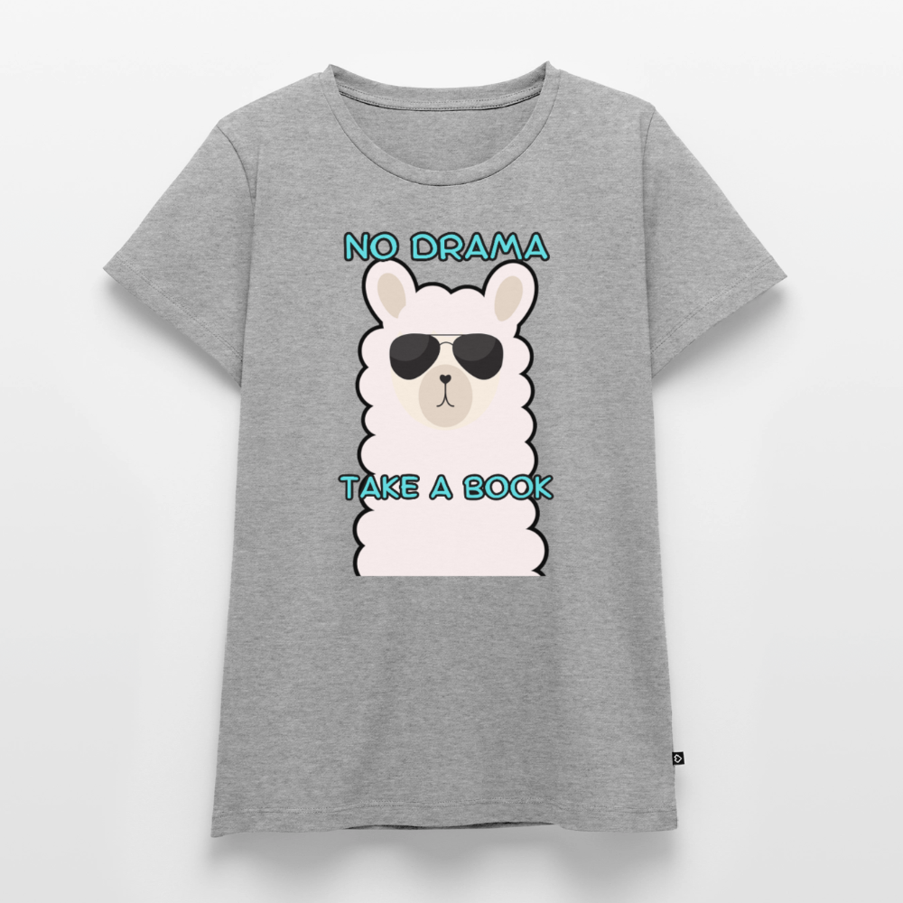 no-drama-frauen-shirt - Grau meliert