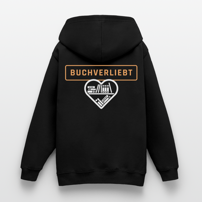 buchverliebt-teenager-hoodie - Schwarz