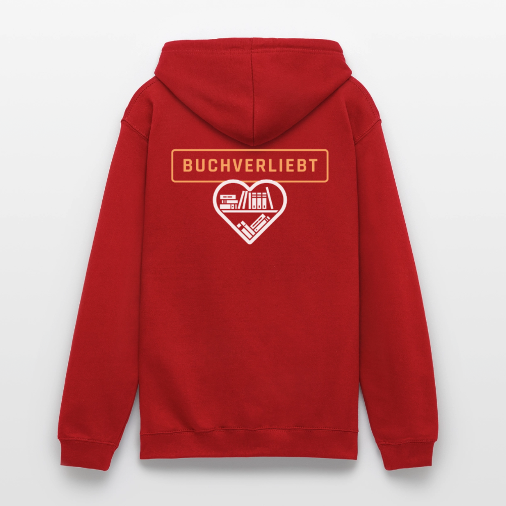 buchverliebt-unisex-hoodie - Rot