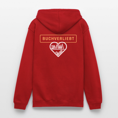 buchverliebt-unisex-hoodie - Rot