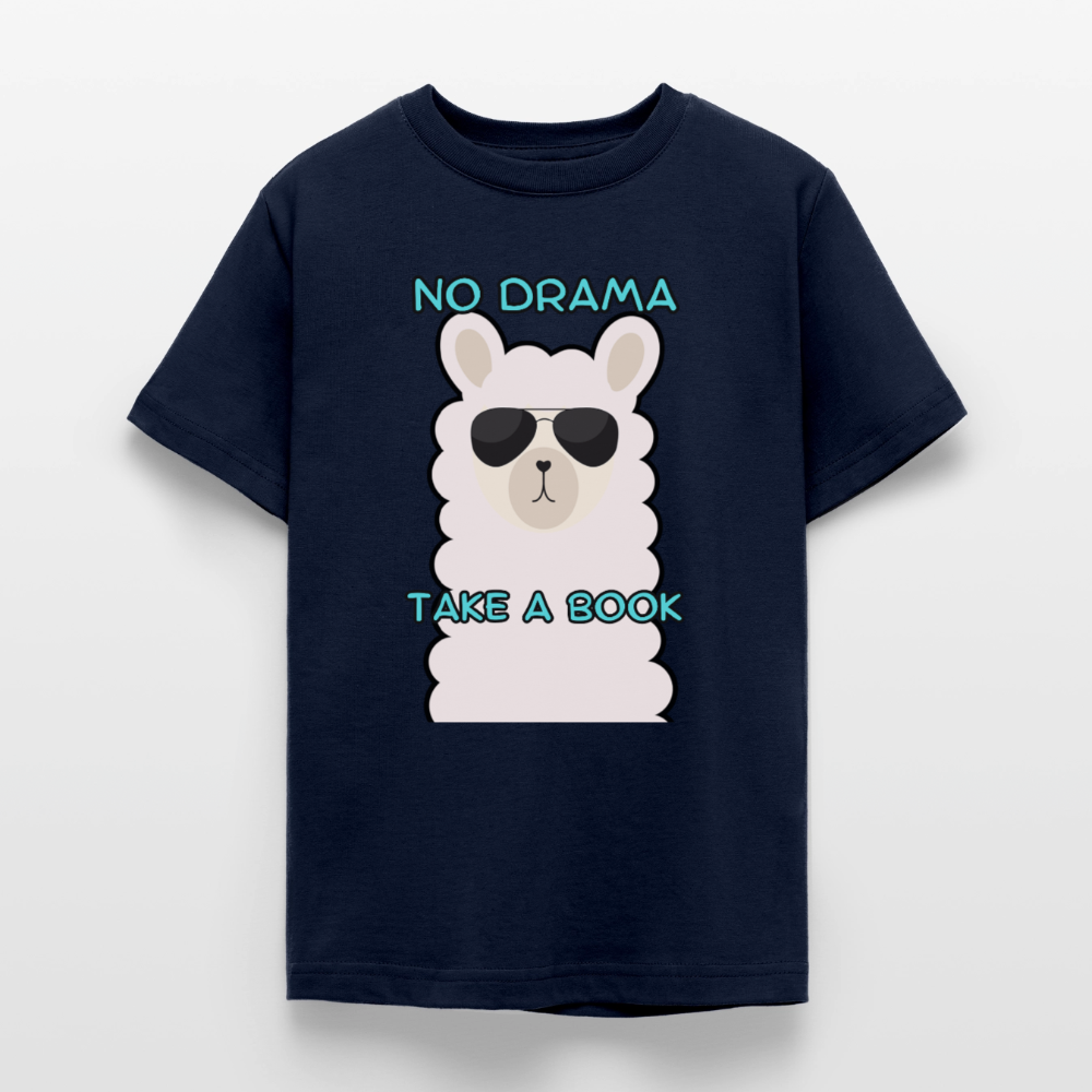 no-drama-teenager-t-shirt - Navy