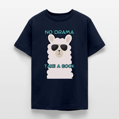 no-drama-teenager-t-shirt - Navy