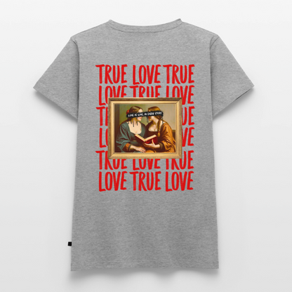 love.is.love.women.frauen.shirt - Grau meliert