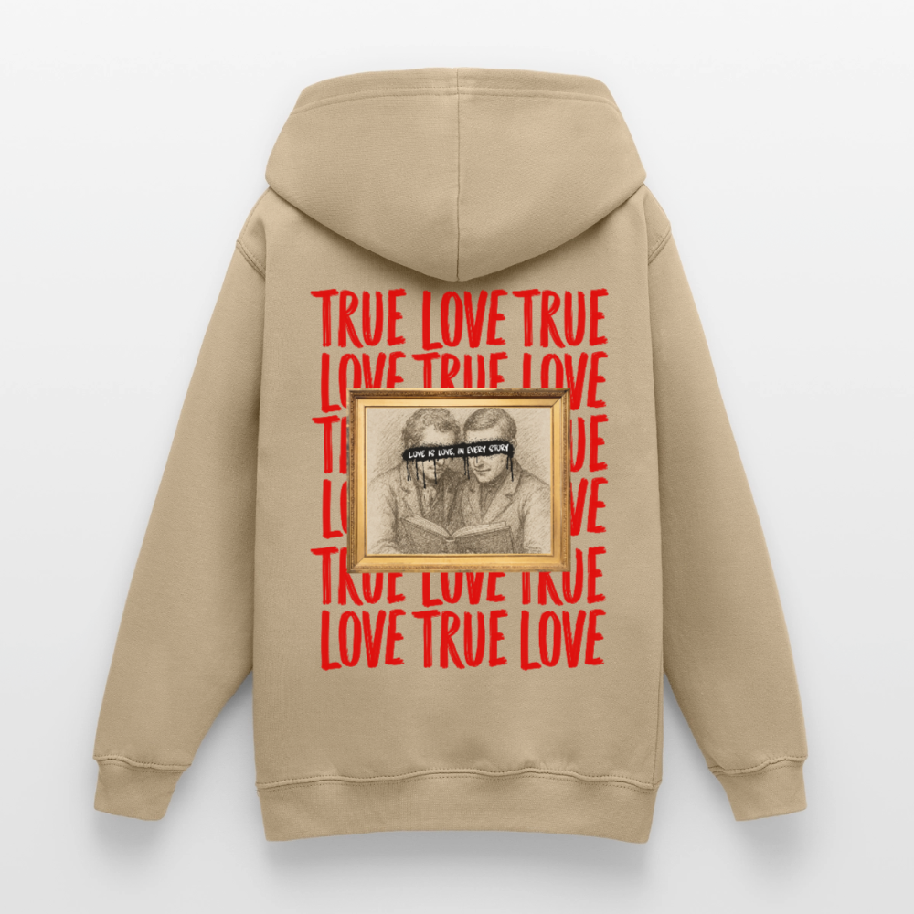 love.is.love.men.unisex.hoodie - Sand