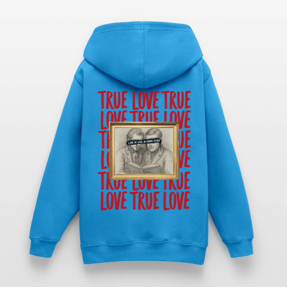 love.is.love.men.unisex.hoodie - Meeresblau