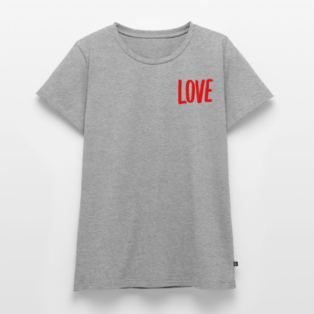 love.is.love.women.frauen.shirt - Grau meliert