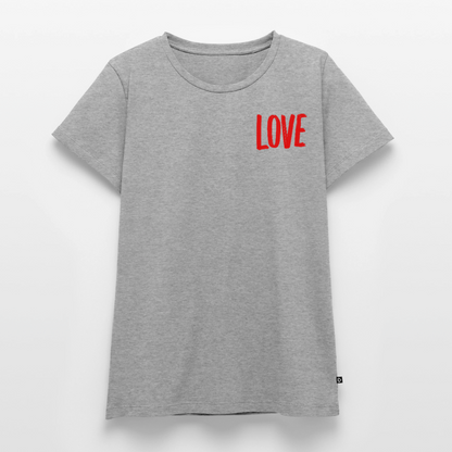 love.is.love.women.frauen.shirt - Grau meliert