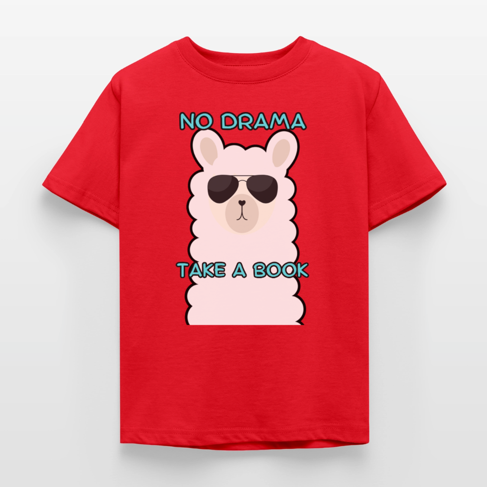 no-drama-kinder-t-shirt - Rot