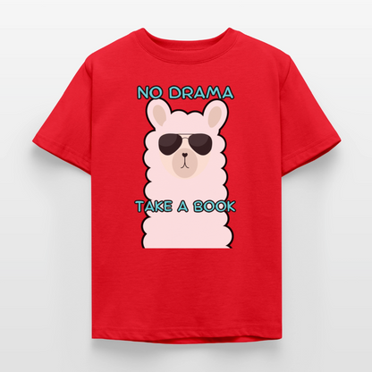 no-drama-kinder-t-shirt - Rot