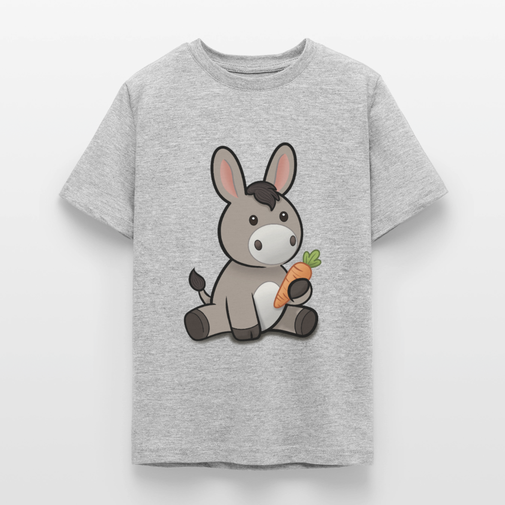 der-kleine-esel-teenager-t-shirt - Grau meliert