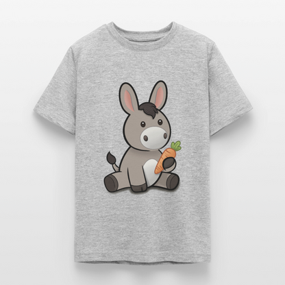 der-kleine-esel-teenager-t-shirt - Grau meliert