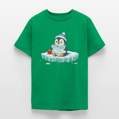 Cozy.Pinguin.Stories.Teenager.T-Shirt - Kelly Green