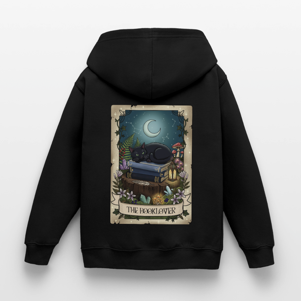 Tarotkarten-Booklover-kinder-hoodie - Schwarz