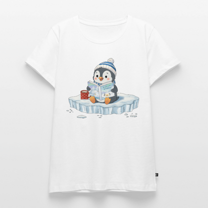 Cozy Pinguin Stories | Premium T-Shirt für Frauen - Weiß
