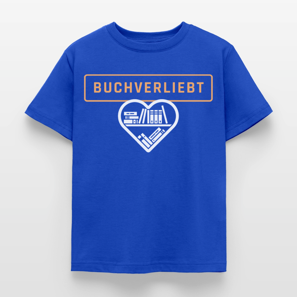 buchverliebt-kinder-t-shirt - Royalblau