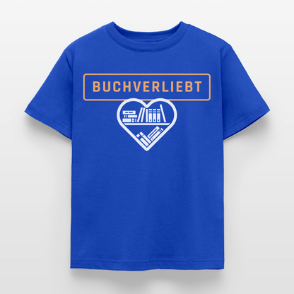 buchverliebt-kinder-t-shirt - Royalblau