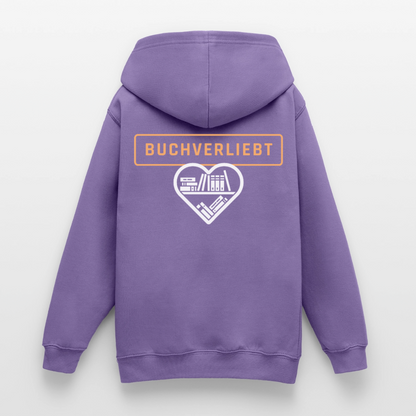 buchverliebt-teenager-hoodie - Lavendel