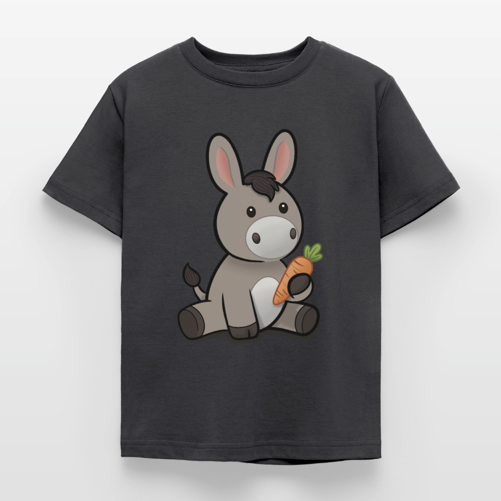 der-kleine-esel-kinder-t-shirt - Dunkelgrau
