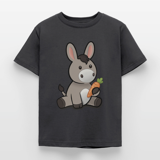 der-kleine-esel-kinder-t-shirt - Dunkelgrau