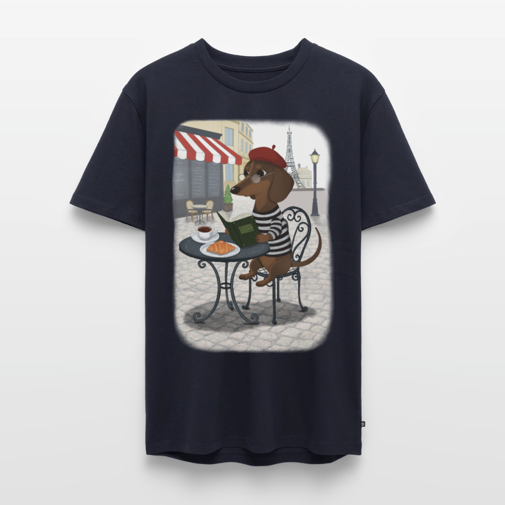 Dackel in Paris – Très Pawfect  | Premium T-Shirt für Männer - Navy