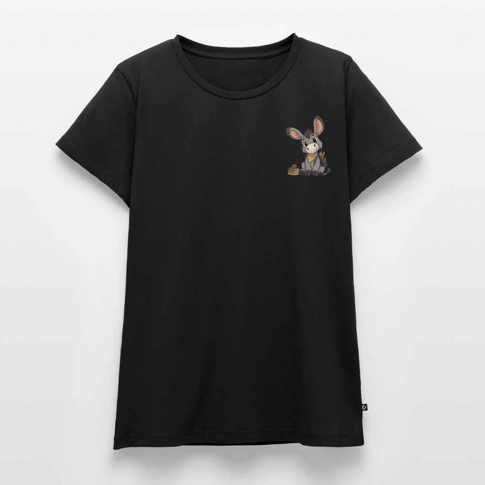 der-kleine-esel-classic-frauen-shirt-pocket - Schwarz