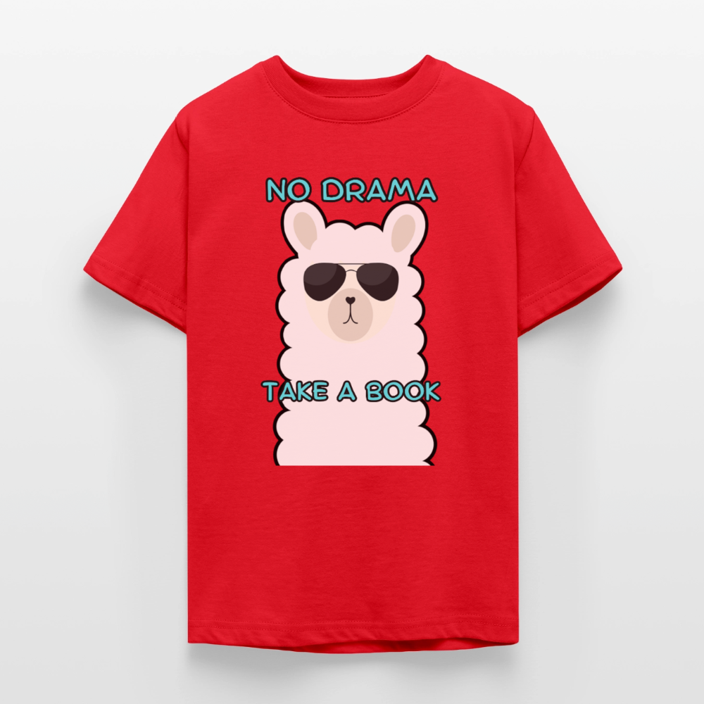 no-drama-teenager-t-shirt - Rot
