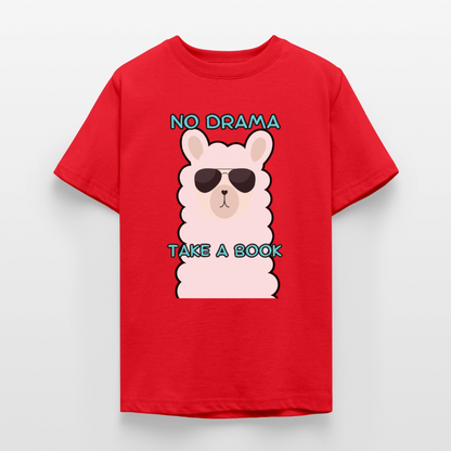 no-drama-teenager-t-shirt - Rot