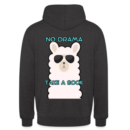 no-drama-unisex-hoodie - Anthrazit