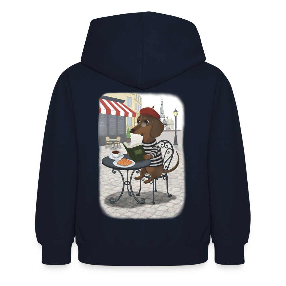 dackel.in.paris.tres.pawfect.kinder.hoodie - Navy