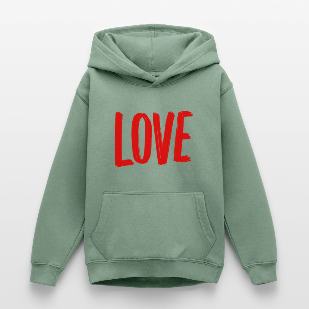 love.is.love.men.unisex.hoodie - Graugrün