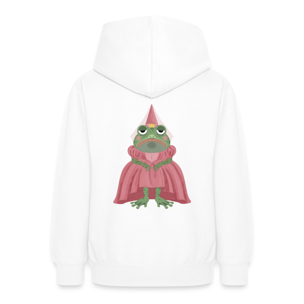 der.ungekuesste.froschkoenig.teenager.hoodie - Weiß