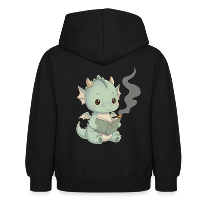 Kleiner.buecherdrache.kinder.hoodie - Schwarz