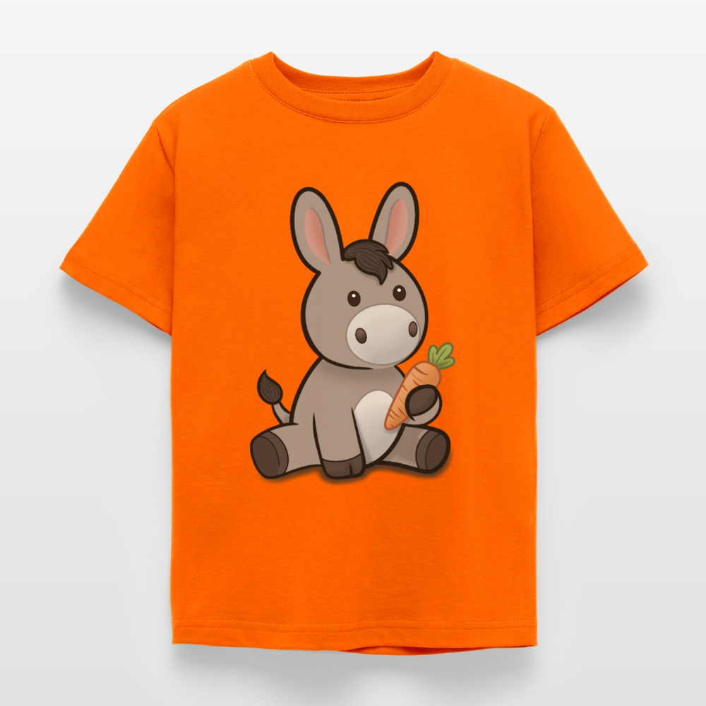 der-kleine-esel-kinder-t-shirt - Orange