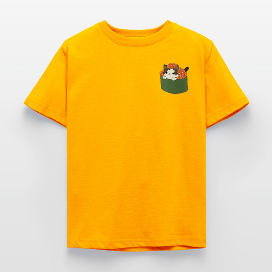 Sushi-Cats-Gunkan-kinder-t--shirt - Gold