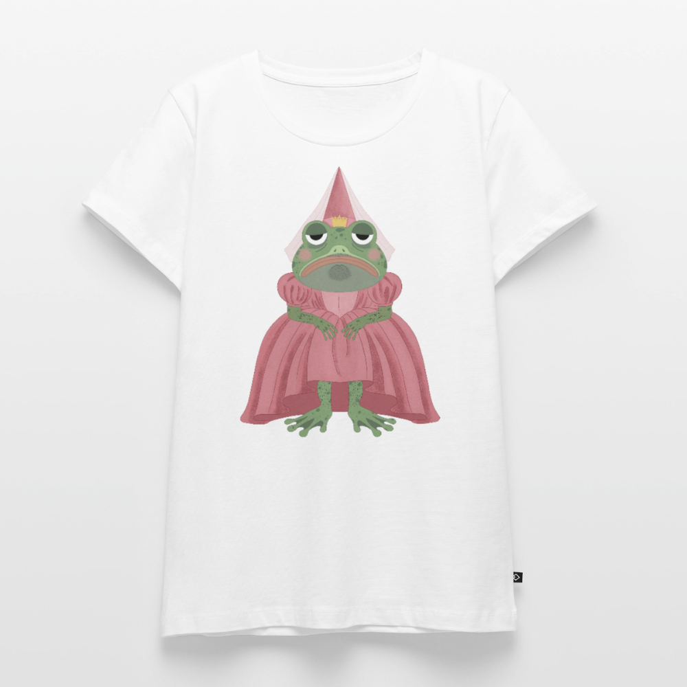 Der ungeküsste Froschkönig | Premium T-Shirt für Frauen - Weiß