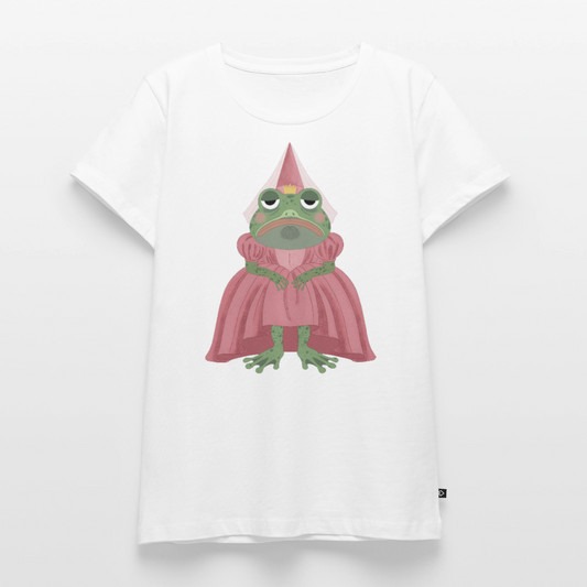 Der ungeküsste Froschkönig | Premium T-Shirt für Frauen - Weiß