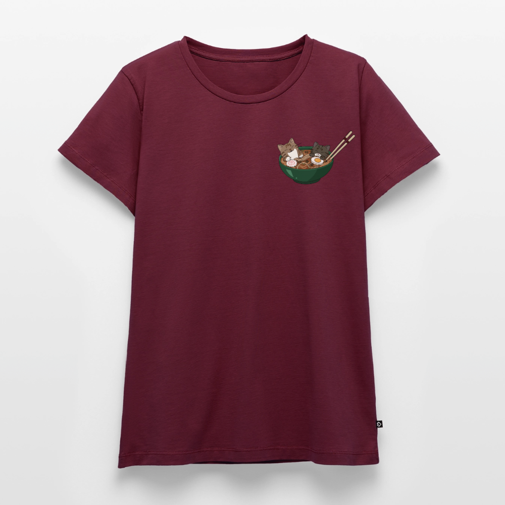 Sushi-Cats-ramen-frauen-shirt - Burgunderrot