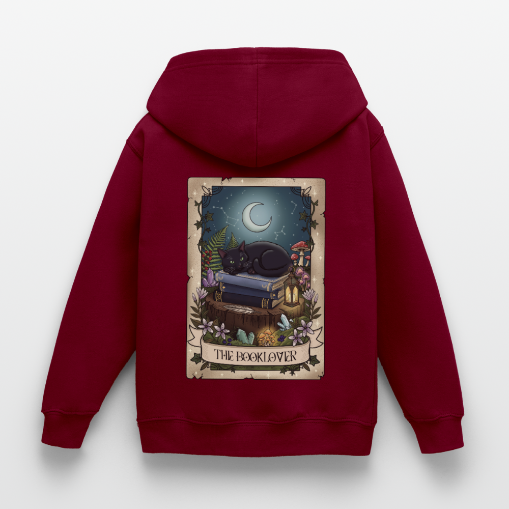 Tarotkarten-Booklover-kinder-hoodie - Bordeaux