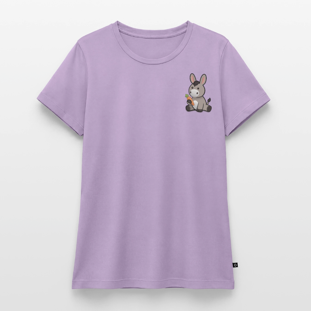 der-kleine-esel-frauen-shirt-pocket - Lavendel