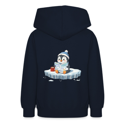 cozy.pinguin.stories.teenager.hoodie - Navy