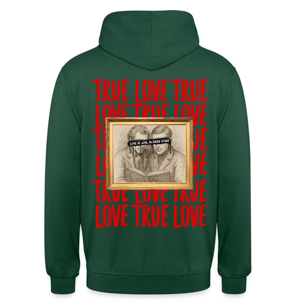 love.is.love.men.Unisex.Hoodie - Flaschengrün