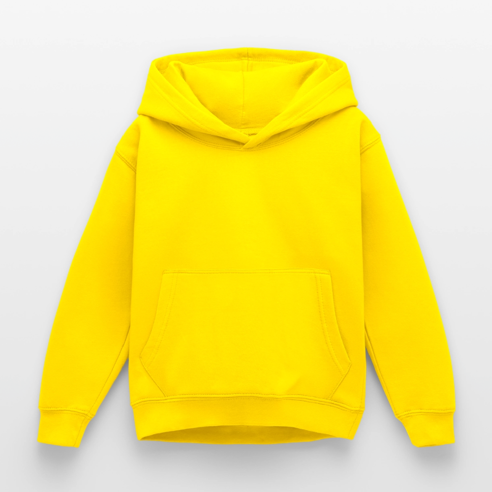 glittering-into-shool-kinder-hoodie - Gelb