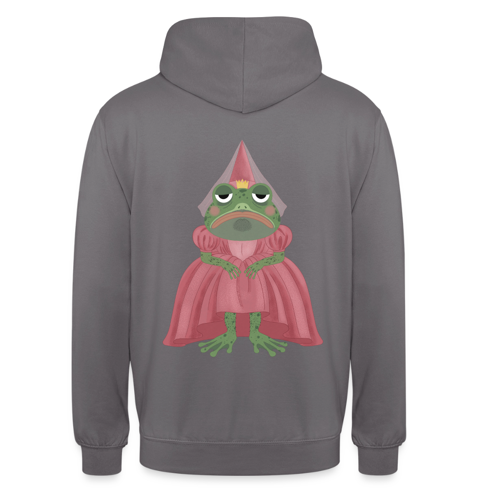 der.ungekuesste.froschkoenig.unisex.hoodie - Mittelgrau