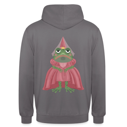 der.ungekuesste.froschkoenig.unisex.hoodie - Mittelgrau