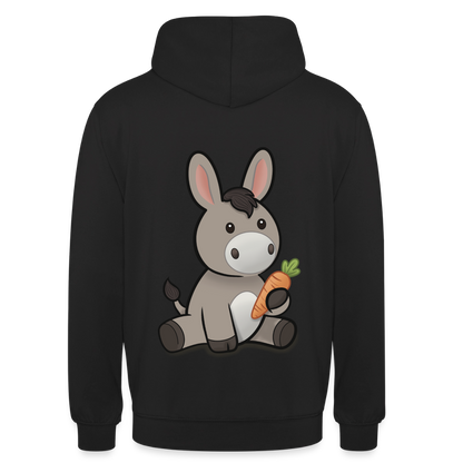 der-kleine-esel-unisex-hoodie - Schwarz