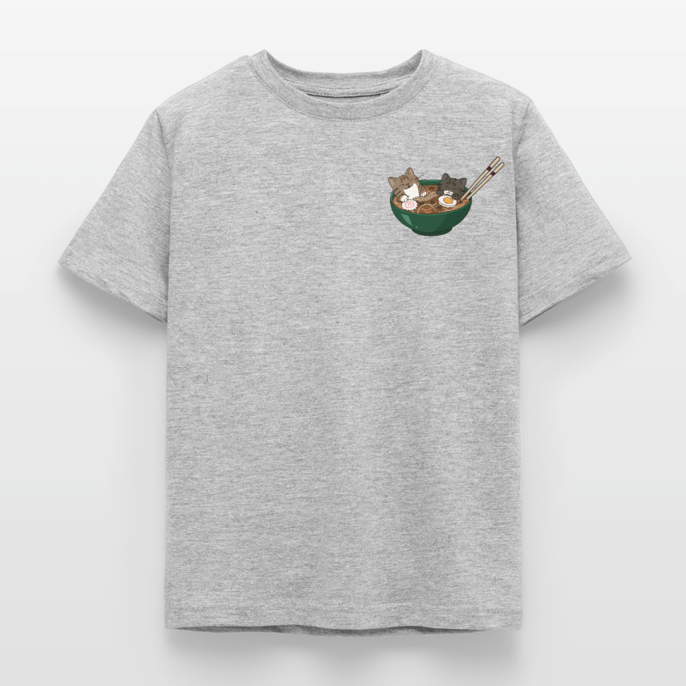 Sushi-Cats-ramen-kinder-t--shirt - Grau meliert