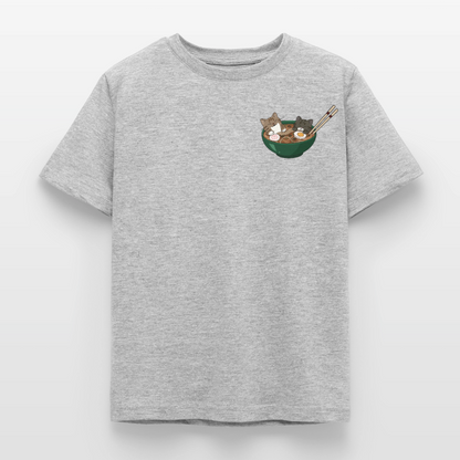 Sushi-Cats-ramen-kinder-t--shirt - Grau meliert