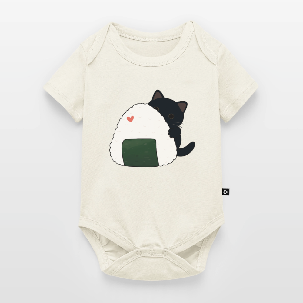 Sushi-Cats-Onigiri-baby-bio-body - Naturweiß
