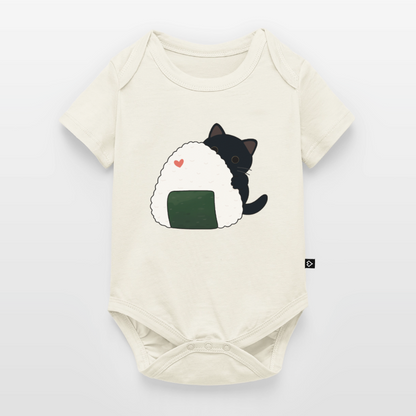 Sushi-Cats-Onigiri-baby-bio-body - Naturweiß
