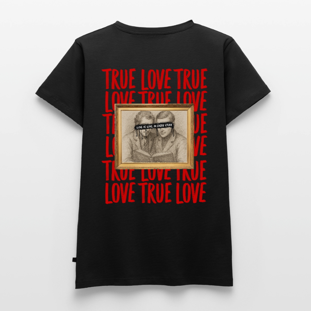 love.is.love.men.frauen.shirt - Schwarz